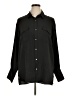 Ann Taylor LOFT Solid Black Long Sleeve Button-Down Shirt Size XL - photo 1