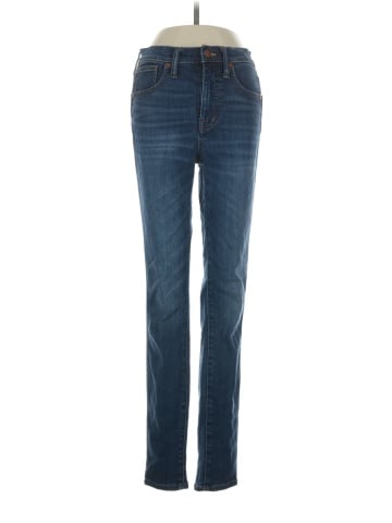 Madewell 10" High-Rise Skinny Jeans in Danny Wash: TENCEL&trade; Denim Edition (view 1)