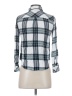 Rails 100% Rayon Plaid Green Long Sleeve Blouse Size S - photo 2