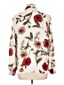 Bar III 100% Polyester Floral Ivory Long Sleeve Blouse Size L - photo 2