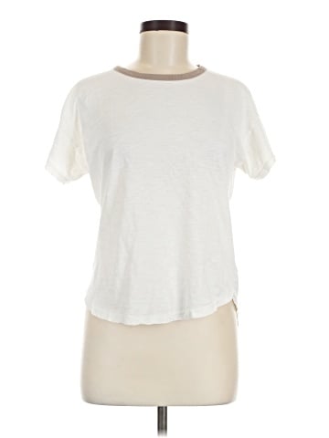 Madewell Whisper Cotton Rib-Crewneck Ringer Tee (view 1)