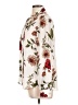 Bar III 100% Polyester Floral Ivory Long Sleeve Blouse Size L - photo 5