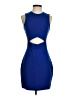 Express Solid Blue Cocktail Dress Size 4 - photo 1