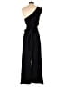 Unbranded 100% Polyester Solid Black Jumpsuit Size L - photo 2