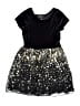 Ally B 100% Polyester Stars Black Dress Size 7 - photo 1