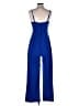 Bebe Solid Blue Jumpsuit Size S - photo 2