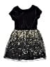 Ally B 100% Polyester Stars Black Dress Size 7 - photo 2