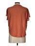 Pink Rose Brown Short Sleeve Henley Size L - photo 2