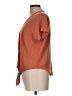 Pink Rose Brown Short Sleeve Henley Size L - photo 5