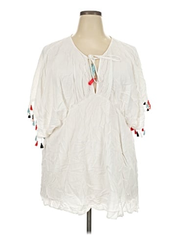 Swim by Cacique Short Sleeve Blouse (view 1)