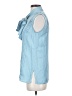 Reiss Blue Sleeveless Blouse Size 4 - photo 5