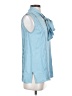 Reiss Blue Sleeveless Blouse Size 4 - photo 4