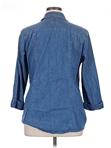 Anne Klein 3/4 Sleeve Button-Down Shirt (view 2)