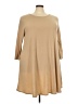 Free 2 luv Solid Tan Casual Dress Size 3X - photo 1