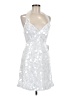 Unbranded 100% Polyester Silver Cocktail Dress Size 8 - photo 1