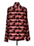 Tart 100% Polyester Animal Print Burgundy Long Sleeve Blouse Size L - photo 2