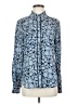 Reiss Print Blue Long Sleeve Blouse Size 4 - photo 1