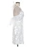Unbranded 100% Polyester Silver Cocktail Dress Size 8 - photo 4
