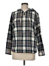 L.L.Bean 100% Cotton Plaid Blue Jacket Size M (petite) - photo 1