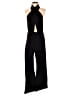 Pink Lily Solid Black Jumpsuit Size M - photo 1