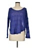 Foreign Exchange Blue Pullover Sweater Size M - photo 1