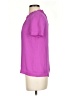 J.Crew 100% Silk Purple Short Sleeve Silk Top Size 0 - photo 5
