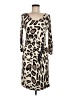 Blugirl Blumarine Animal Print Ivory Casual Dress Size EU (IT) 44 / US 8 - photo 1