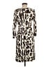 Blugirl Blumarine Animal Print Ivory Casual Dress Size EU (IT) 44 / US 8 - photo 2