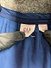 Gap 100% Polyester Solid Blue Casual Dress Size L - photo 7