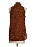 CAbi Animal Print Brown Sleeveless Blouse Size S - photo 2