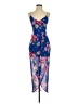 Express 100% Polyester Floral Blue Cocktail Dress Size XS - photo 1
