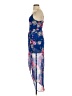 Express 100% Polyester Floral Blue Cocktail Dress Size XS - photo 5