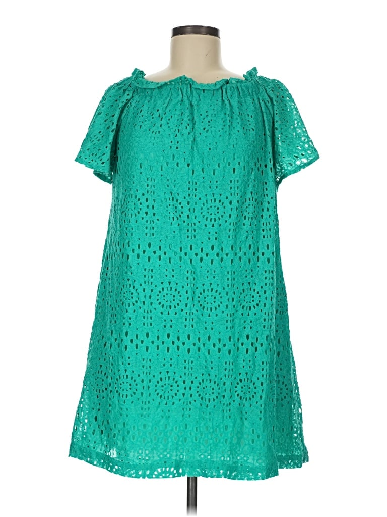Pre-owned A.n.a. A New Approach Casual Dress In Teal