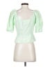 Something Navy Green 3/4 Sleeve Blouse Size S - photo 2