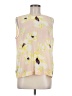 Equipment Yellow Sleeveless Blouse Size L - photo 1