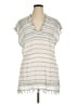 Athleta 100% Cotton Gray Short Sleeve Blouse Size XL - photo 1