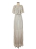 Caramela 100% Polyester Metallic Silver Cocktail Dress Size S - photo 1