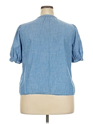 J.Crew Factory Store Short Sleeve Blouse (view 2)