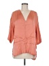 Equipment 100% Silk Orange Blouse Size L - photo 1