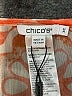 Chico's 100% Polyester Orange 3/4 Sleeve Blouse Size S - photo 7