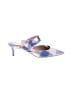 Bandolino Plaid Purple Heels Size 8 1/2 - photo 1