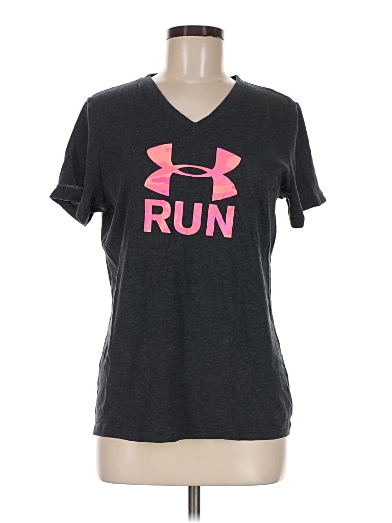 Pre-owned Under Armour Active T-shirt In Gray