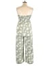 Justify 100% Rayon Tropical Green Jumpsuit Size XL - photo 2
