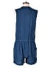 a.n.a. A New Approach 100% Rayon Solid Blue Romper Size M - photo 2