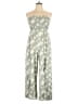 Justify 100% Rayon Tropical Green Jumpsuit Size XL - photo 1