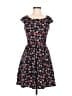 Retrolicious Floral Black Casual Dress Size M - photo 1