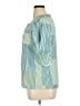 Assorted Brands 100% Polyester Color Block Teal Short Sleeve Blouse Size XL - photo 5