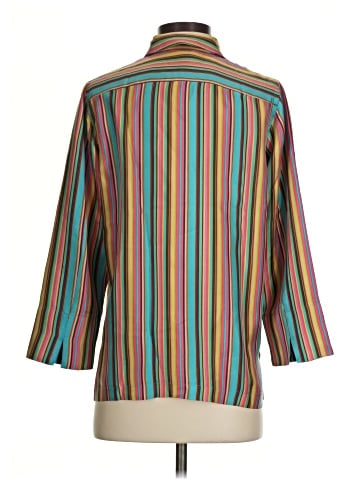 Jones New York Signature 3/4 Sleeve Silk Top (view 2)
