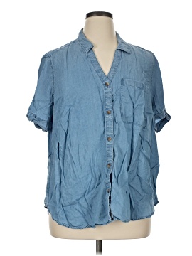 Terra & Sky Short Sleeve Blouse