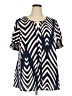 BLOOMCHIC Blue Short Sleeve Blouse Size 18 - 20 - photo 1
